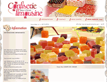 Tablet Screenshot of confiserielimousine.com